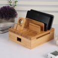 thumbnail image 3 of Support de Charge pour Téléphone, Support de Charge en Bambou Robuste, Bureau pour Maison, 3 of 8