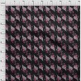 thumbnail image 3 of oneOone Cotton Silk Fabric Leaves Block Printed Fabric 1 Yard 42 Inch Wide, 3 of 4