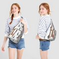 thumbnail image 4 of Vintage French Toile Sling Backpack 鈥?Rustic Farmhouse Print Crossbody Bag, Compact for Essentials, 4 of 4