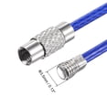 thumbnail image 4 of Unique Bargains 90mm Length PVC Coated Stainless Steel Keyring Loop Cable Blue 4 Count, 4 of 6