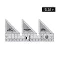 thumbnail image 2 of Grilles de Règle Créatives 45 Degrés Double Bande Guide de Coupe Antidérapant pour Couture, 2 of 5