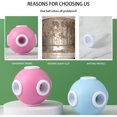 thumbnail image 4 of Oleegame 2PC Trashcans For Bedroom Washing Machine Filter Hair Ball Decontamination Cleaning Ball Silicone Anti Winding Clothes Purification Washing Ball Pink, 4 of 6