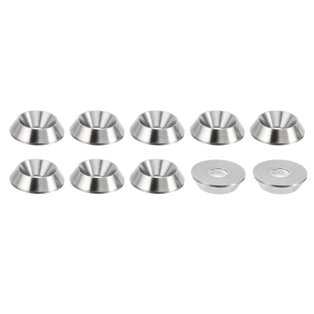 Unique Bargains Rondelle de Finition M4 13mmx3.2mm en Acier Inoxydable 304 Vis de Finition Tête de Joint Lot de 10