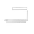 thumbnail image 2 of Oleegame 2PC Shower Soap Dish With Hook Household Faucet Clip Rack Kitchen Sink Rag Bath Holder Soap Storage Box White, 2 of 2