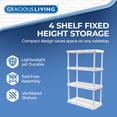 thumbnail image 3 of Gracious Living TG 4 Tablettes Knect-A-Shelf Unité d'Étagères Ventilées Robustes, 3 of 9
