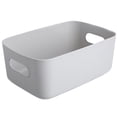 thumbnail image 1 of Storage Basket Solid Color Space-Saving Plastic Tissue Makeup Holder Home Decor, 1 of 10