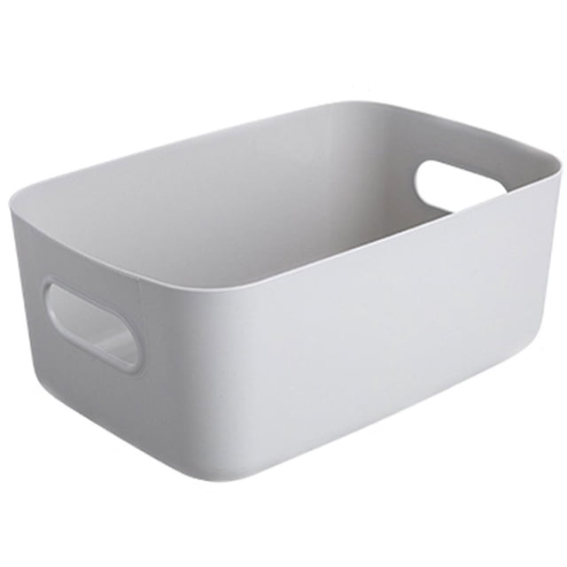 Storage Basket Solid Color Space-Saving Plastic Tissue Makeup Holder Home Decor