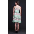 thumbnail image 2 of Bimba Robe Cocktail Florale pour Femme, Smockée, au-Dessus du Genou, Fluide, d'Été, Robe Soleil - X-Grand, 2 of 5