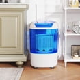 thumbnail image 2 of Costway Portable Washing Machine 5.5 lbs Mini Top Load Washer with Removable Spin-Dry Tub Blue, 2 of 10