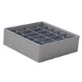 thumbnail image 4 of Luzkey Underwear Socks Storage Box Cabinet Closet Organizer Bathroom Washable Dividers Multifunction Storage Bin Container for Socks Light Gray 24 Grid, 4 of 8