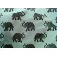 thumbnail image 4 of oneOone Cotton Silk Fabric Elephant Block Print Sewing Fabric BTY 42 Inch Wide, 4 of 4