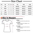 thumbnail image 3 of IROINID Offres T-Shirts à Manches Longues pour Femmes Col Rond Détente Trois Quarts Imprimé Drapeau Hauts T-shirt Blouse, Rouge, 3 of 6