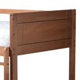 thumbnail image 4 of Baxton Studio Lit Superposé Format Simple en Bois Fini Noyer Brun Elsie, 4 of 7