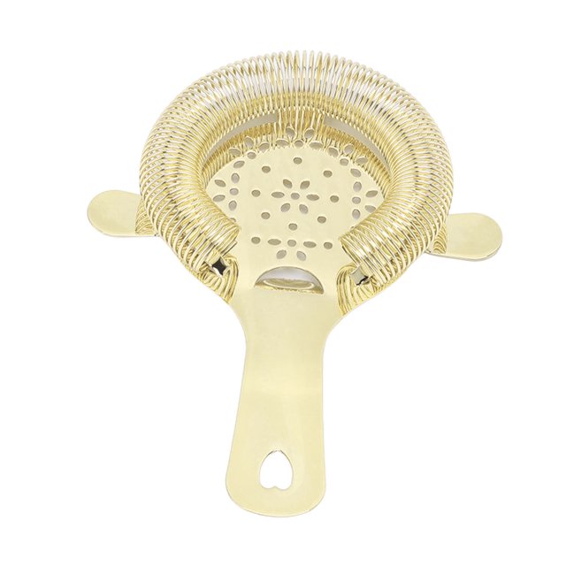 Passoire à Cocktail Wintersweet Type Passoire en Acier Inoxydable Accessoires de Barman Filtre à Glace Or