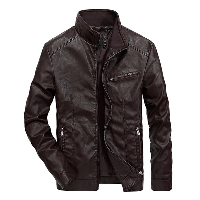 Veste Homme Hiver Hommes Automne et Hiver Décontractée Uniforme de Baseball Veste en Cuir Veste en Cuir