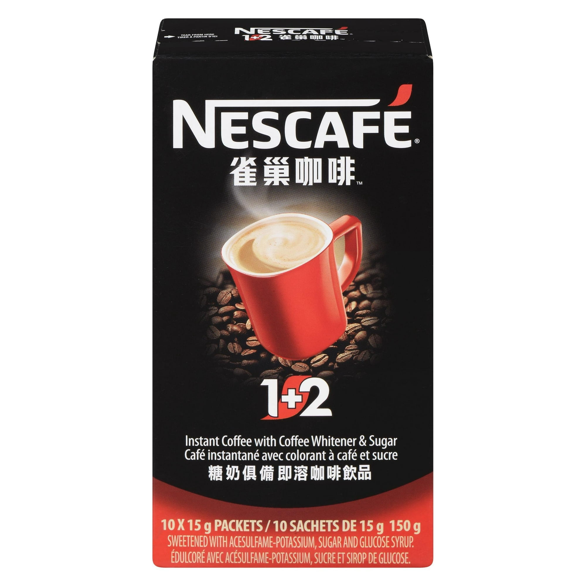 Nestle Nescafé 1+2 Instant Coffee with Coffee Whitener And Sugar