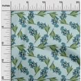 thumbnail image 2 of oneOone Silk Tabby Light Blue Fabric Floral Sewing Craft Projects Fabric Prints By Yard 42 Inch Wide, 2 of 4