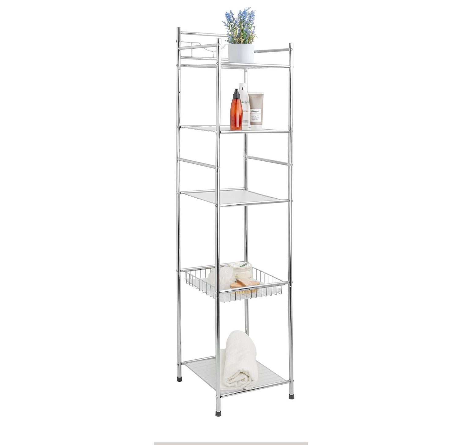 Era étagère de rangement a 5 niveau, Organisateur de rangement, chrome