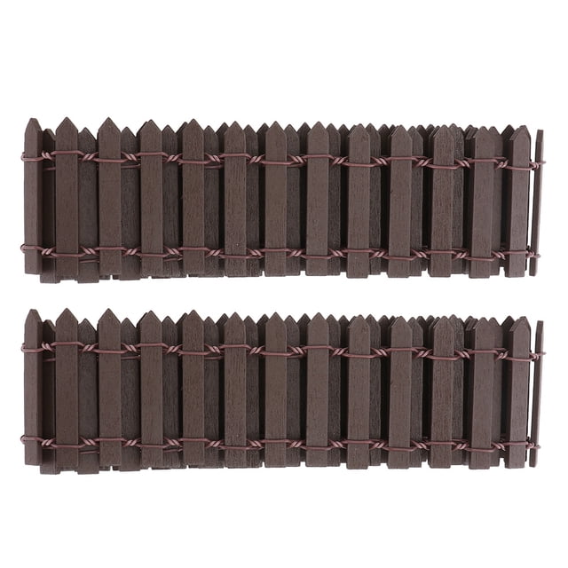 Miangastore Picket Fence Decor Iron 2Pack 39.4x2x0.08in