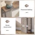 thumbnail image 5 of Tribesigns 70.9" Extra Long Console Table, Wood Sofa Table Behind Couch for Living Room, Gray, 5 of 5