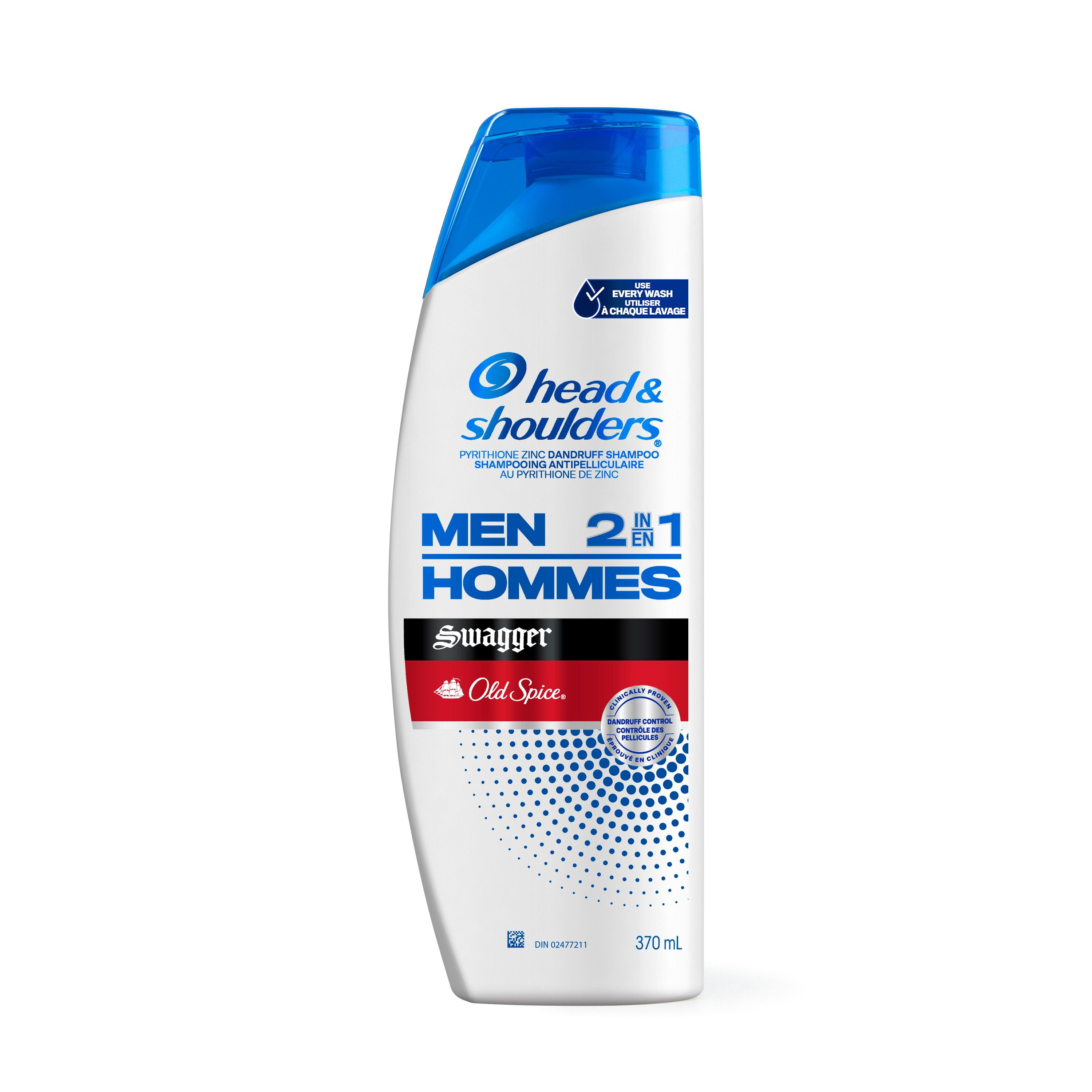 Head and Shoulders Mens 2 1 Dandruff Shampoo Conditioner, Anti-Dandruff Treatment, Old Spice Swagger for Daily Use, Paraben Free, 835ML