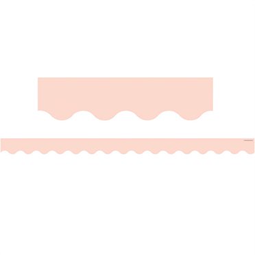 TEACHER CREATED RESOURCES (6 PK) BLUSH SCALLOPED BORDER TRIM