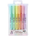 thumbnail image 2 of Uchida PastelLiner Highlighter Set, 3-Way Point, Assorted Colors, 6 Count, 2 of 2