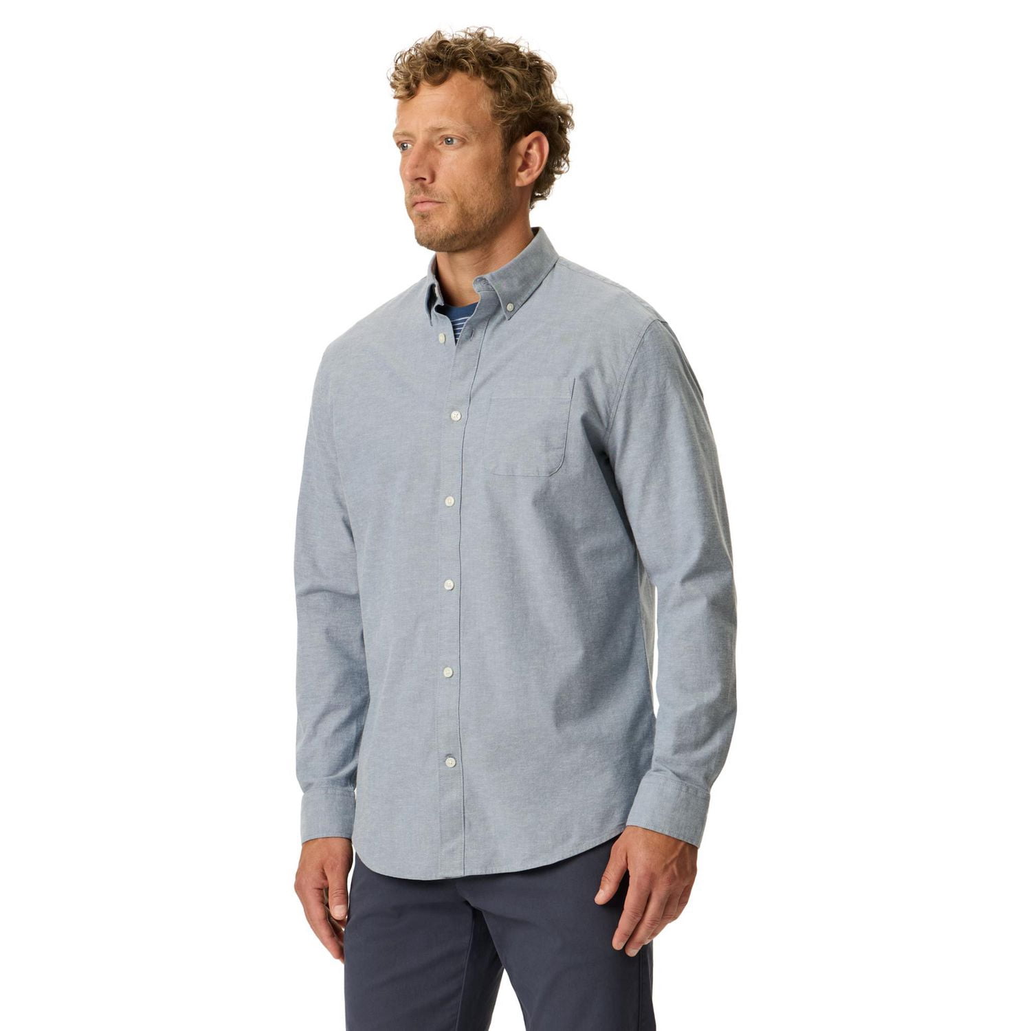 Dockers Men's Long Sleeve Oxford Button Down Shirt