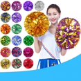 thumbnail image 2 of 2 Pack Cheerleading Pom Poms Double Hole Handle for Team Sports Dance Cheering Kids Adults, 2 of 11