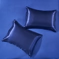 thumbnail image 5 of JML Luxury Satin 8-Piece Comforter Set, Silky Satin, Solid Color, King, 5 of 5