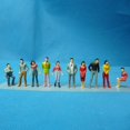 thumbnail image 3 of 100Pcs 1 75/1 100/1 150 Mixed Miniature Sand Model DIY Standing People Figures, 3 of 10