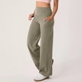 thumbnail image 2 of cfhntfmh Joggers pour Femmes à Cordon Taille Haute Extensibles Bas Resserré Pantalons avec Poches pour Entraînement Course, 2 of 7