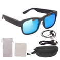thumbnail image 2 of Lunettes, Temps de Charge 2-3h 10m / 33 Pieds Lunettes de Soleil Sans Fil Réduction de Bruit ABS Multifonction pour Hommes pour Conduite pour Course Espace Bleu, 2 of 8