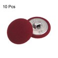 thumbnail image 3 of Unique Bargains 10pcs 32L Fabric Cloth Covered Button 20mm Round Metal Shank Sewing Buttons for Suits Dress Blouses, Caramel, 3 of 5