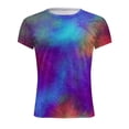 thumbnail image 4 of EGNMCR Men's Fashion Summer Neckline T-shirt Printing Pattern Short Sleeve, 4 of 5