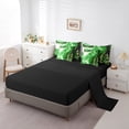 thumbnail image 3 of YST Abstract Artwork 7-Piece Comforter Set, Green Marbling Bedding Set, Queen, 3 of 4