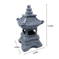 thumbnail image 2 of RKSTN Solar Light Solar 34cm Gray Four-Corner Palace Lamp Kitchen Gadgets, 2 of 8