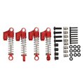 thumbnail image 2 of Amortisseur avant Arrière Résistant à l'Usure avant Amortisseur Arrière Haute Élasticité Ressort Réduire les Vibrations Alliage d'Aluminium pour 1/16 RC Voiture Rouge, 2 of 8