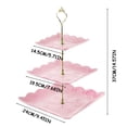 thumbnail image 2 of EGNMCR Three-tiered Fruit Tray Dried Fruit Tray Dessert Tray Multi-tiered Cake Stand Doors Windows, 2 of 2