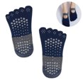 thumbnail image 2 of Yoga Socks Women Full Toe Sock Non Slip Sticky Gripper Socks with Strap, 2 of 5