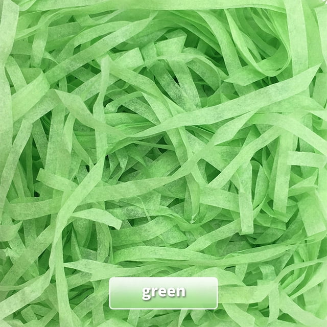 Birdeem Basket Grass-Crinkle Paper Filler,Crinkle Cut Tissue Paper,Recyclable Craft Shred Confetti Raffia Paper Filler,For Easter Gift Box Wrapping Packing Filling,100G Shredded Paper Party Decoration
