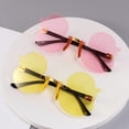 thumbnail image 3 of CSChome Children Sunglasses Children Sunglasses Duckling Shape Translucent UV Block Sunlight Eye Protection Photo Prop Girls Vacation Summer Beach, 3 of 7