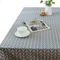 thumbnail image 3 of Retro Multi Grain Tablecloth Linen Linen Fabric Home Dining Room Table Cloth Desk Cover Home Decoration No.11, 3 of 3