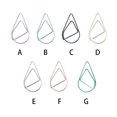 thumbnail image 3 of serony 30 Pieces Paper Clip Cute Water Drop Shape Simple Style Solid Color Office School Note Book Photo Clamp Bookmark Blue Green, 3 of 9