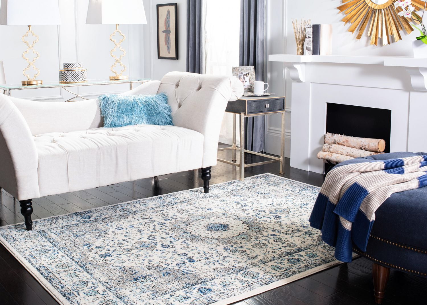 SAFAVIEH Evoke Teale Tapis Traditionnel