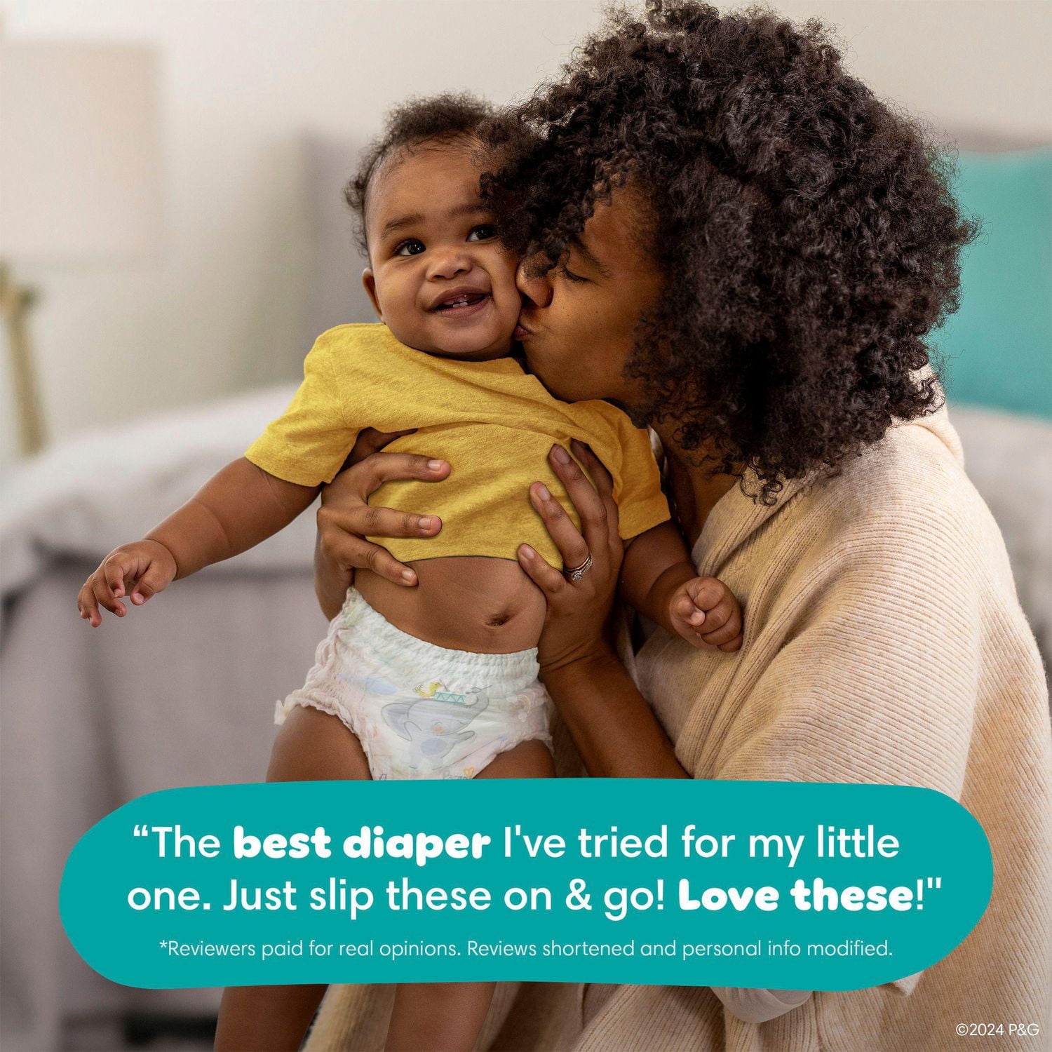 Pampers Couches - Swaddlers 360° - Taille 3, jusqu'à 100 % Anti-Fuites avec Ajustement Sec et Confortable, Onglets Faciles à Enlever Conçus pour des Changements Faciles, Couche à Enfiler
