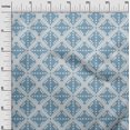 thumbnail image 2 of oneOone Polyester Lycra Fabric Check Kasuri Printed Fabric 1 Yard 56 Inch Wide, 2 of 4