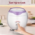 thumbnail image 3 of Cuckoo CR-0671V Rice Cooker, 3 Liters / 3.2 Quarts, Violet/White, 3 of 8