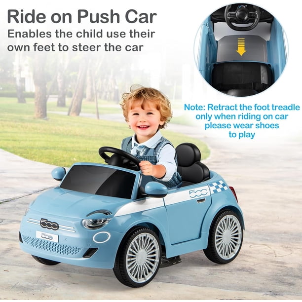 Voiture à Pédale Enfant Dès 12 Mois – Porteur Avec Klaxon, Sons, Roues Plastique, Anti-bascule – Jaune, 52 Cm