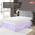 thumbnail image 3 of SGI Bedding 9 Inch Pleated Bed Skirt | Microfiber Bed Skirt | Fade Resistant, Wrinkle Free, Anti-static, Decorative, Extra Storage Space, Clutter-Free | Full, Lilac, 3 of 6